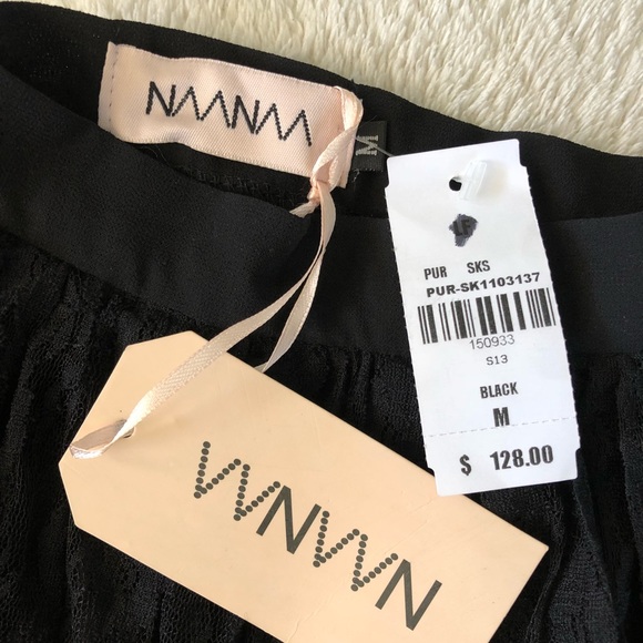 NWT- VVNVVN Black Lace Skirt - Picture 2 of 4